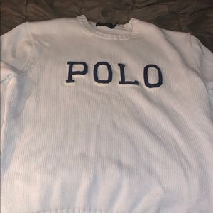 Mens polo letterman knitted sweater good quality
